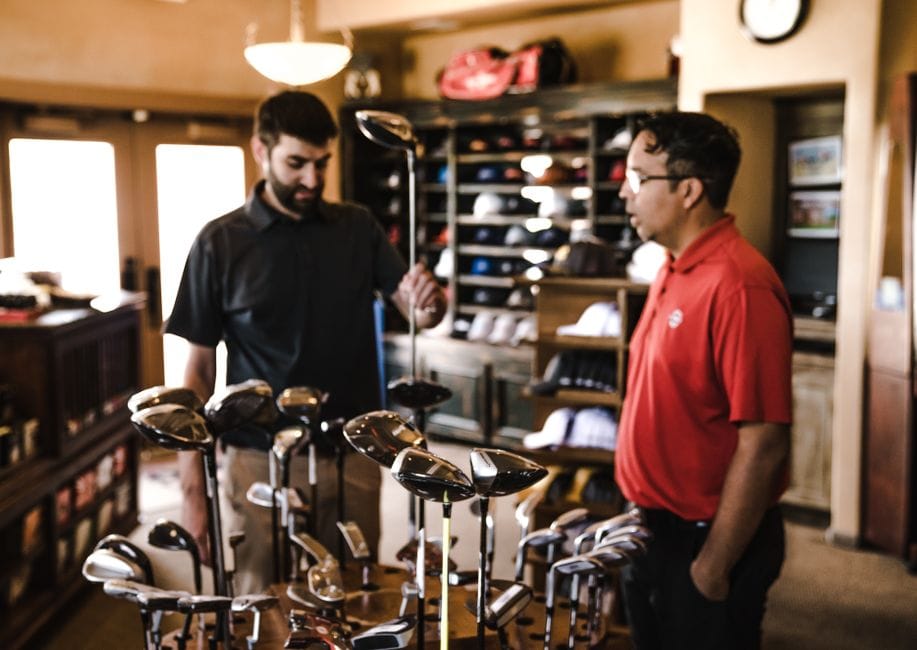 Professional golf club fitting chart analysis using launch monitor