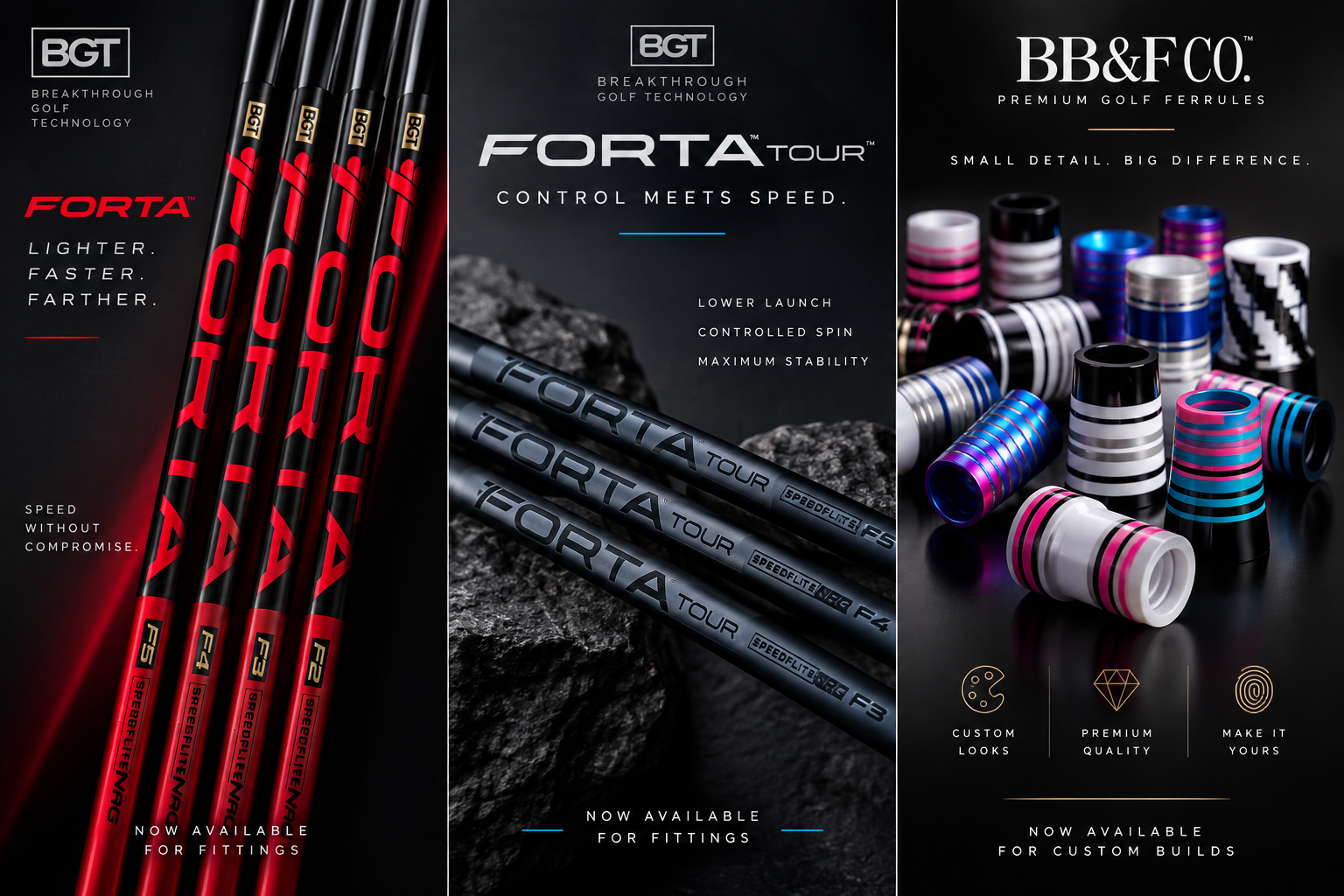 New 2026 fitting options at MB Custom Golf